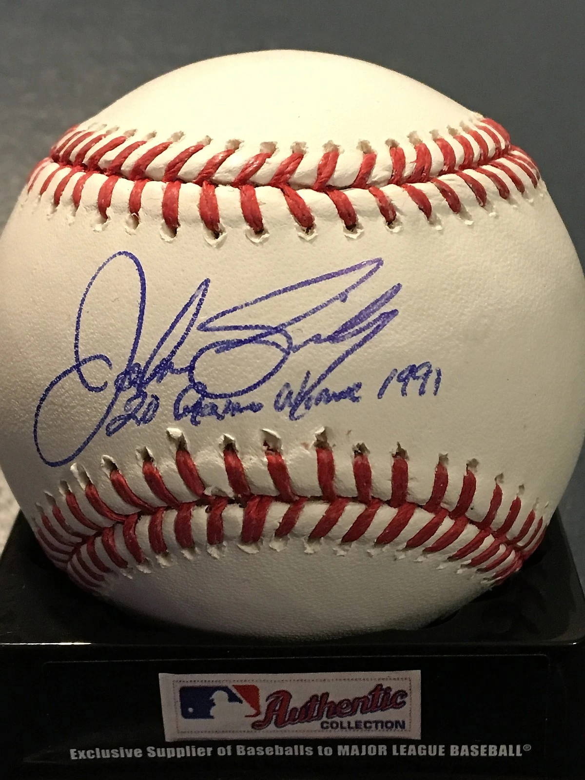 JOHN SMILEY  PITTSBURGH PIRATES 20 GAME WINNER 1991  SIGNED OML BASEBALL