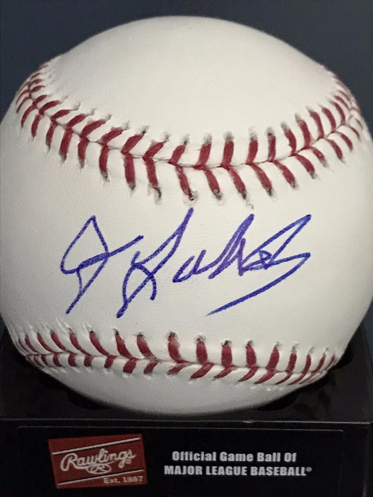 JOE LAHOUD   BOSTON RED SOX    SIGNED OML BASEBALL