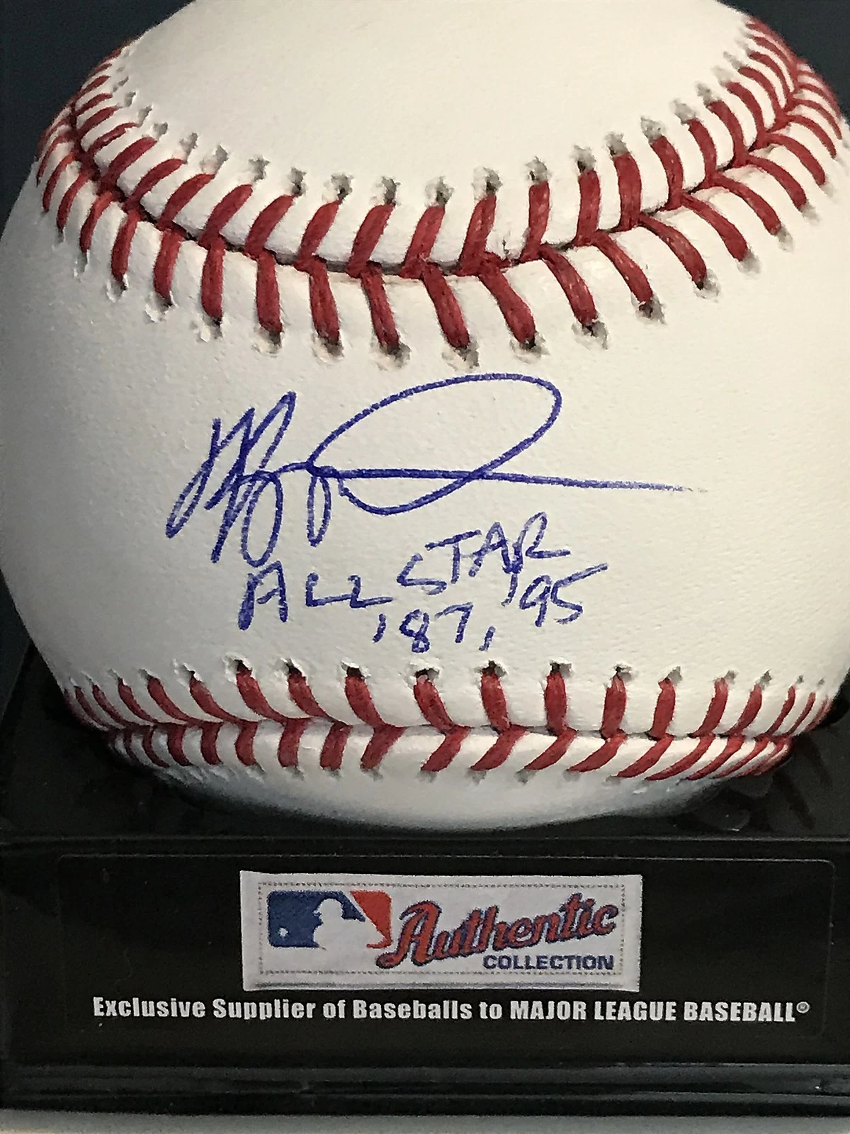 KEVIN SEITZER  KANSAS CITY ROYALS  87,95 ALL STAR    SIGNED OML BASEBALL