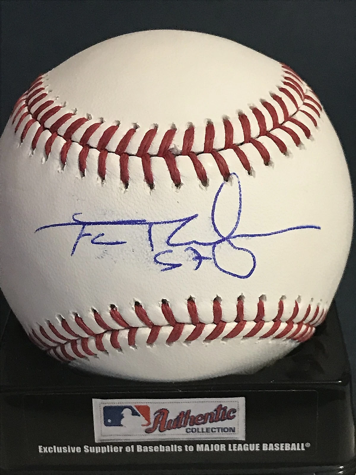 FRANCISCO RODRIGUEZ LOS ANGELES ANGELS BECKETT AUTHENTICATED SIGNED OML BASEBALL