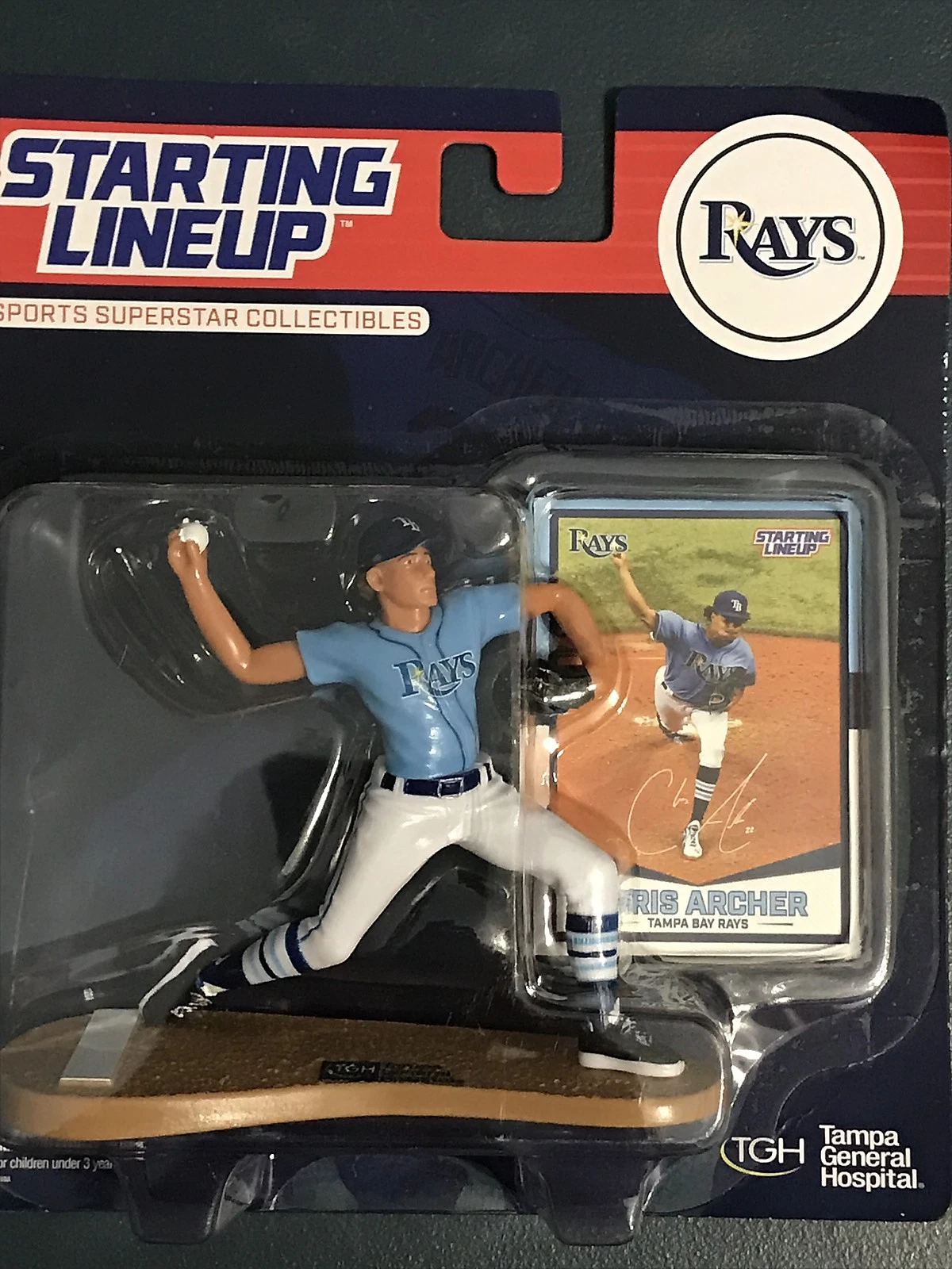 CHRIS ARCHER  TAMPA BAY RAYS   GIVEAWAY STARTING LINE UP  (BRAND NEW)