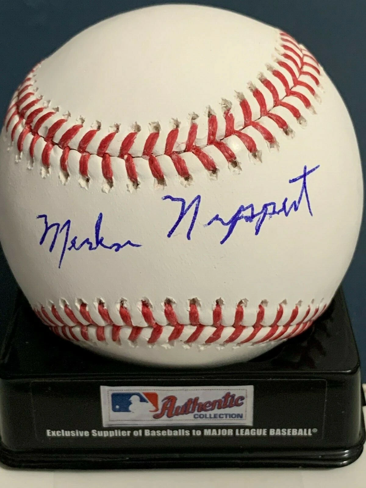 MERLIN NIPPERT  BOSTON RED SOX   SIGNED OML BASEBALL