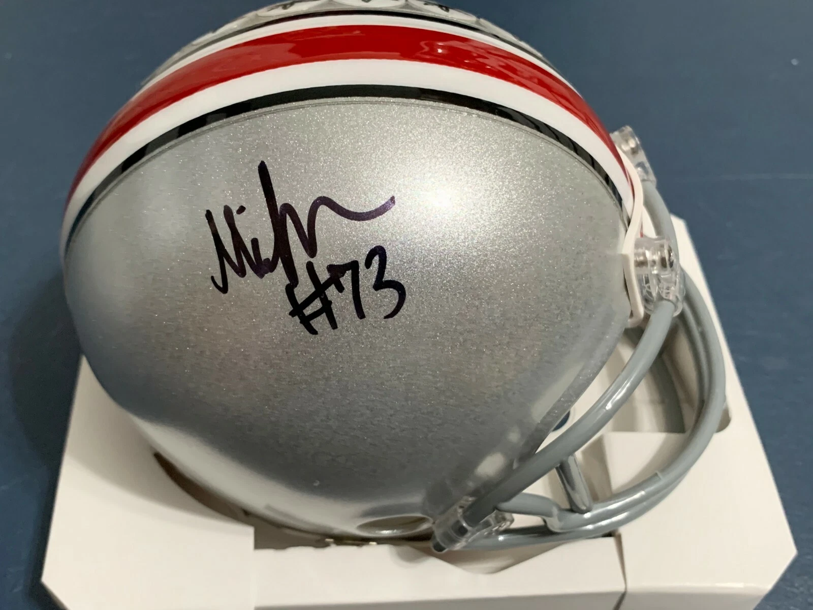 MICHAEL JORDAN  OHIO STATE BUCKEYES    SIGNED MINI HELMET