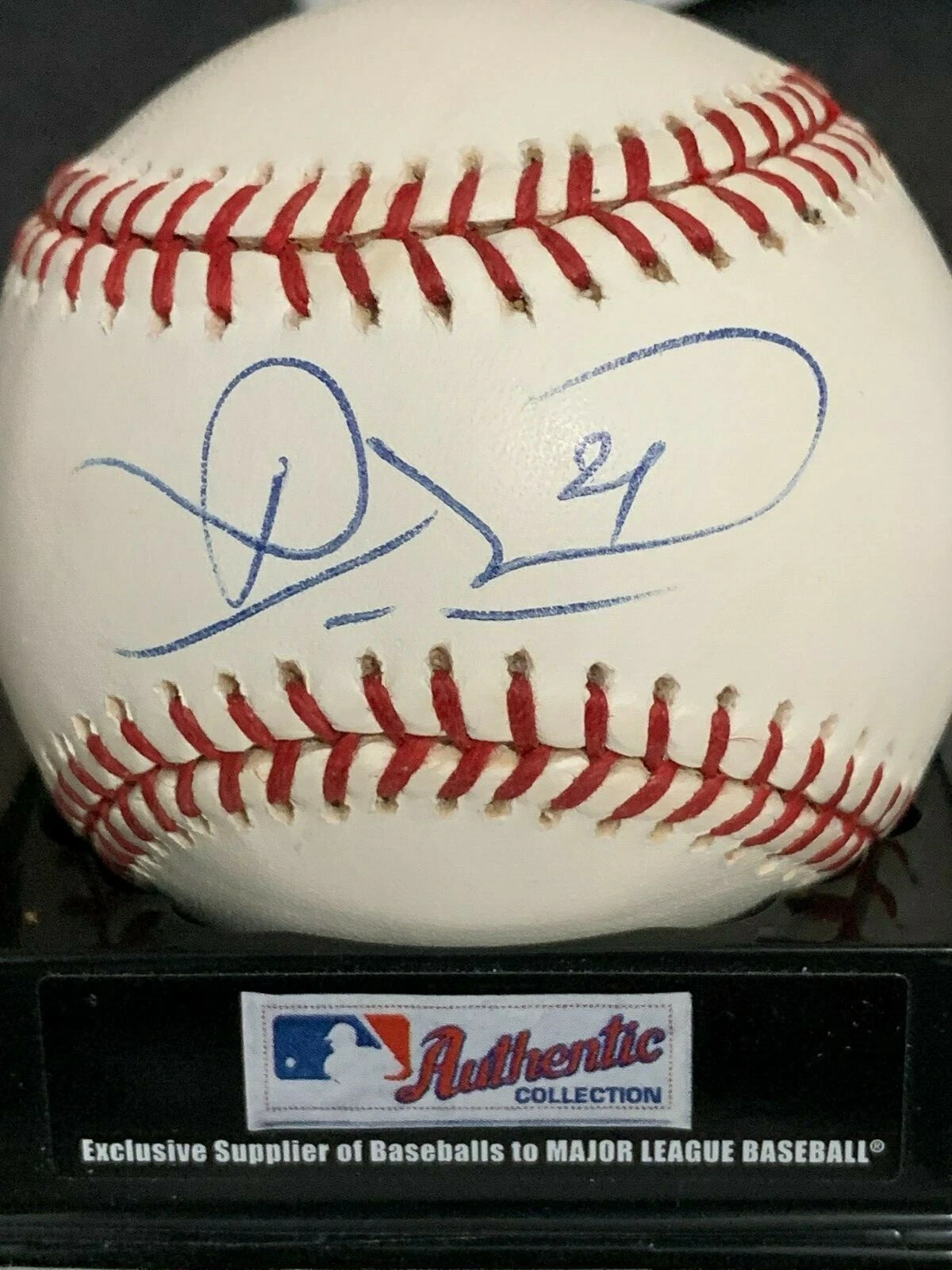 RUBEN MATEO TEXAS RANGERS  SIGNED OML BASEBALL