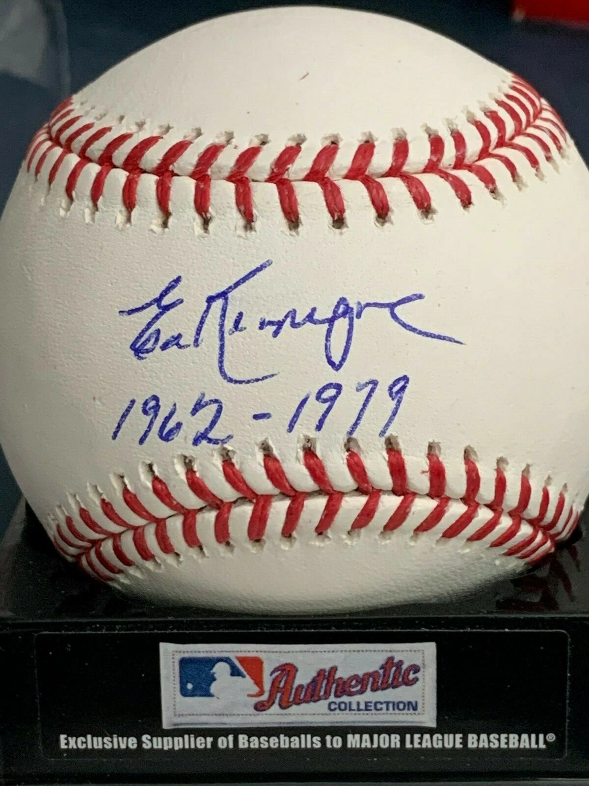 ED KRANEPOOL  NEW YORK METS  1962-1979   SIGNED OML BALL