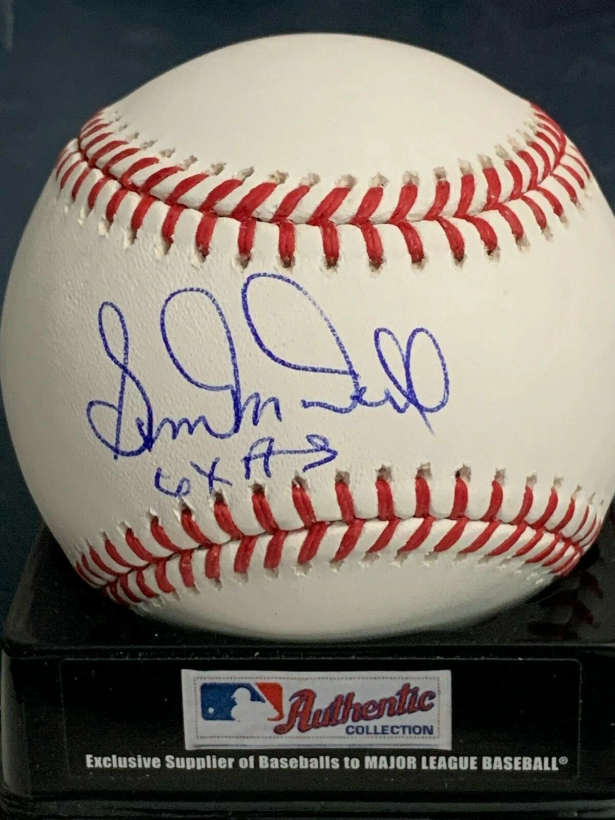 SAM MCDOWELL CLEVELAND INDIANS 6 X ALL STAR  SIGNED OML BASEBALL