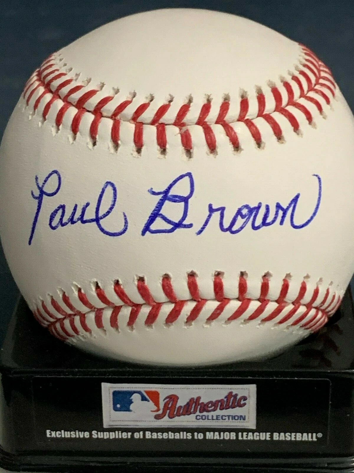 PAUL BROWN  PHILADELPHIA PHILLIES   SIGNED OML BASEBALL