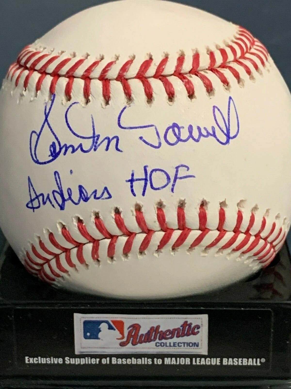 SAM MCDOWELL CLEVELAND INDIANS HOF  SIGNED OML BASEBALL