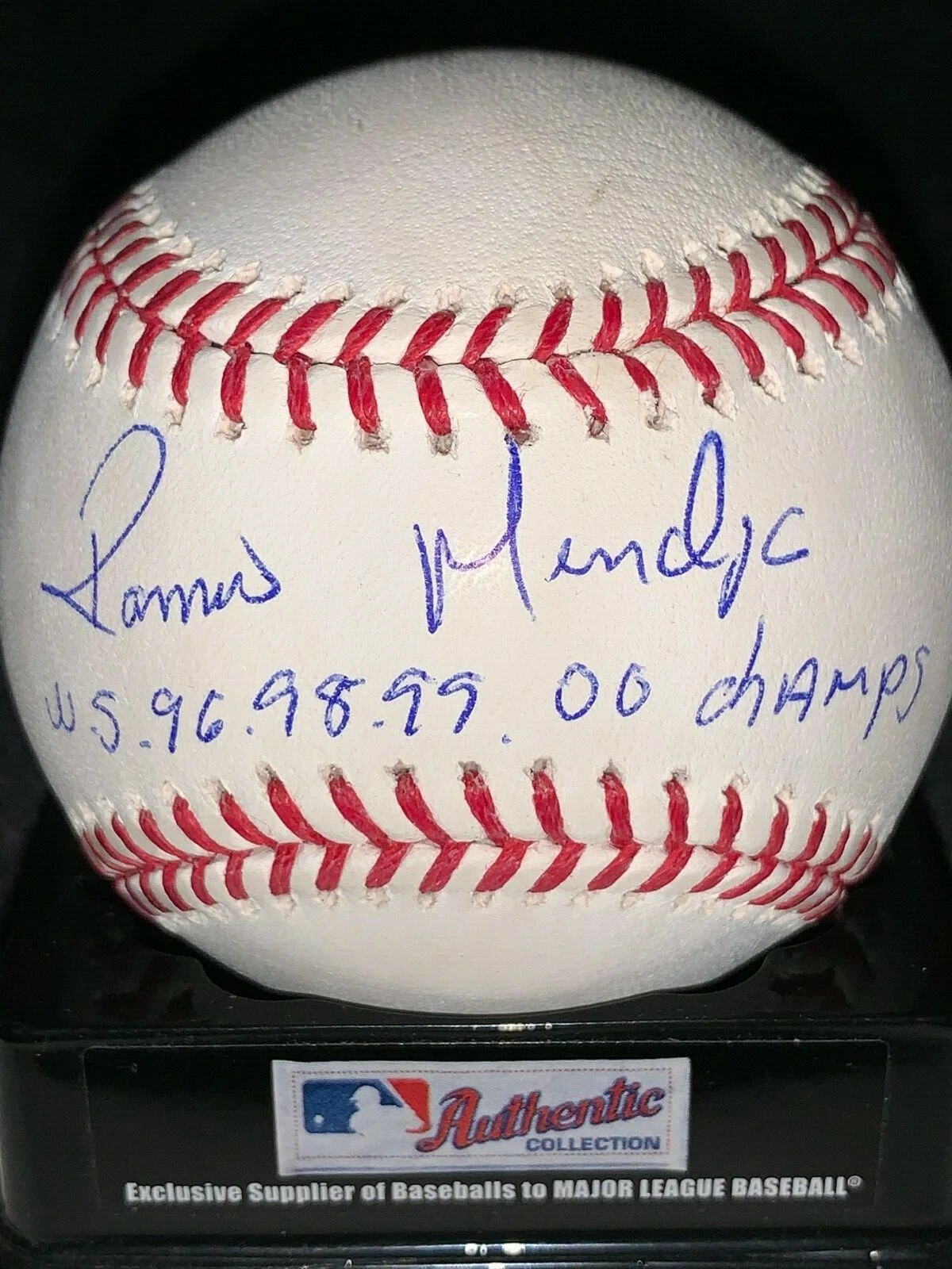 RAMIRO MENDOZA  NEW YORK YANKEES  WS CHAMPS 96,98,99,00  OML BASEBALL