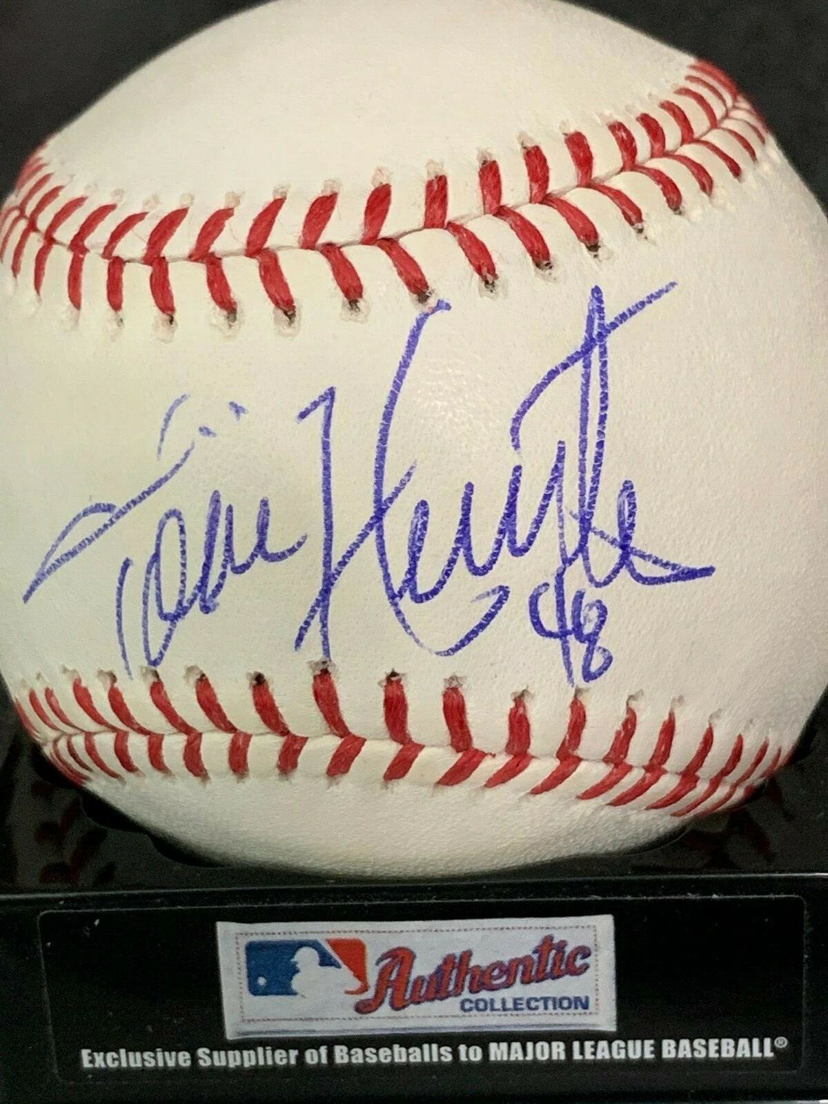 TORII HUNTER  MINNESOTA TWINS / LOS ANGELES ANGELS  SIGNED OML BASEBALL