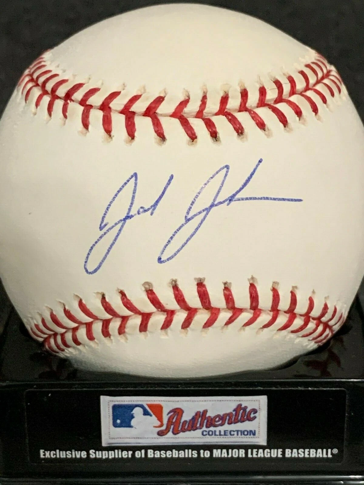 JOSH JOHNSON  FLORIDA MARLINS  SIGNED OML BASEBALL
