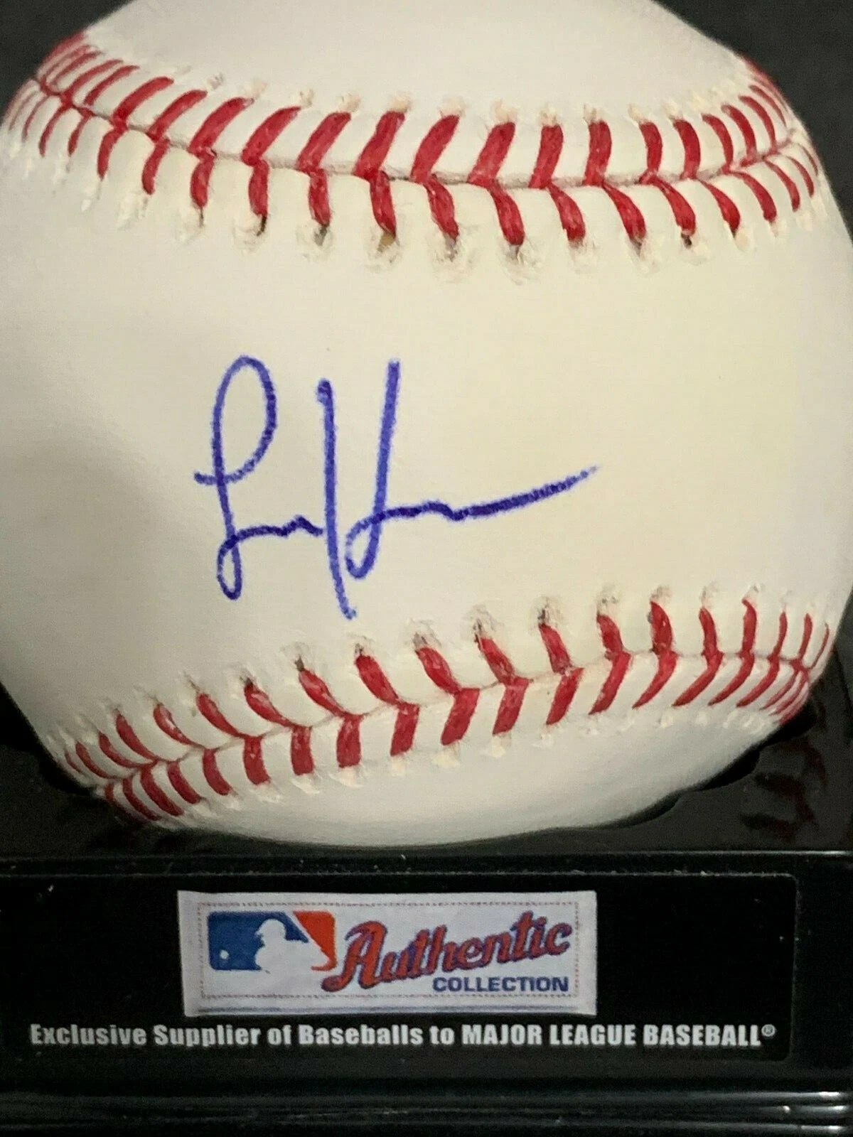 LARRY KING RADIO AND TALK SHOW HOST  SIGNED OML BASEBALL