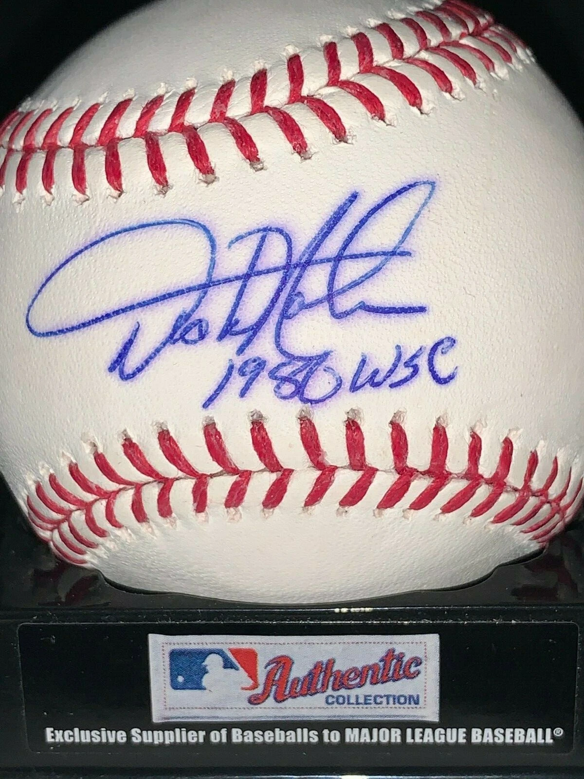 DICKIE NOLES  PHILADELPHIA PHILLIES  1980 WS CHAMPS   SIGNED OML BASEBALL