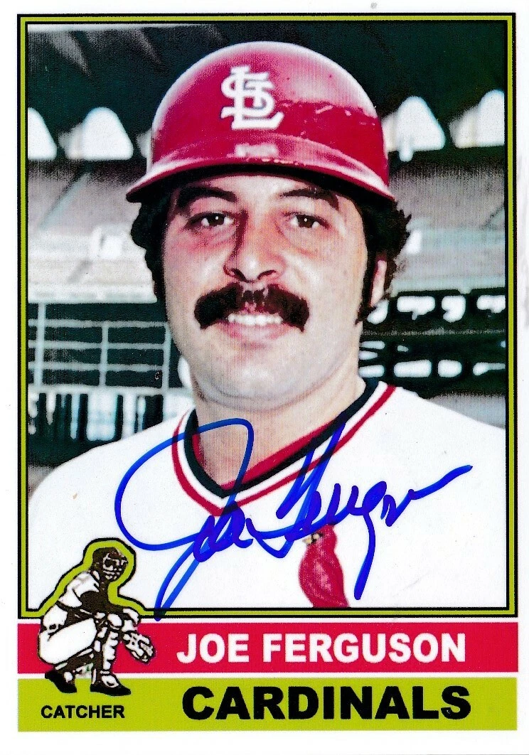 JOE FERGUSON  ST. LOUIS CARDINALS  SIGNED 1976  STYLE CUSTOM CARD