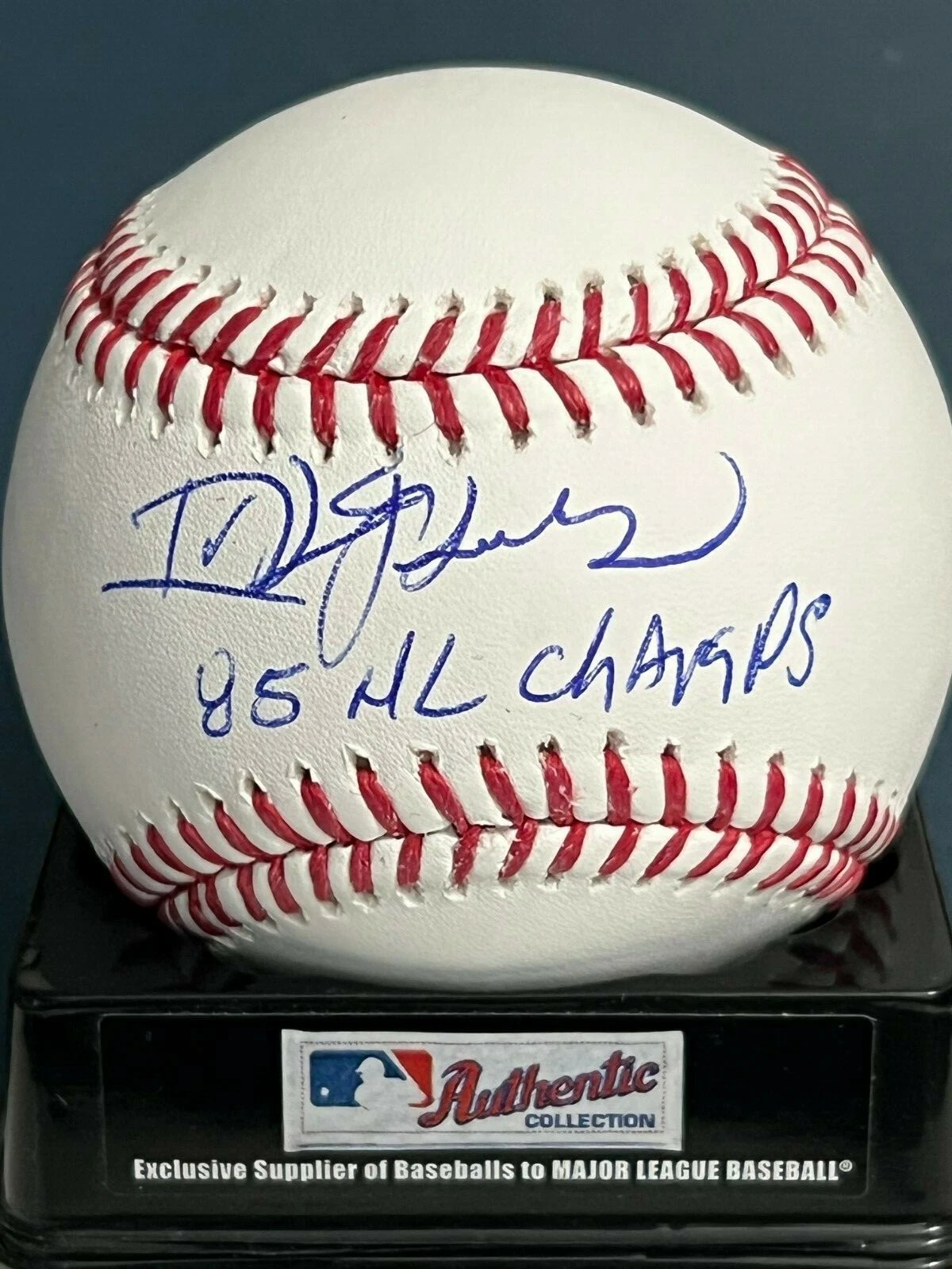 IVAN DEJESUS  ST. LOUIS CARDINALS 1985 NL CHAMPS  SIGNED OML BASEBALL