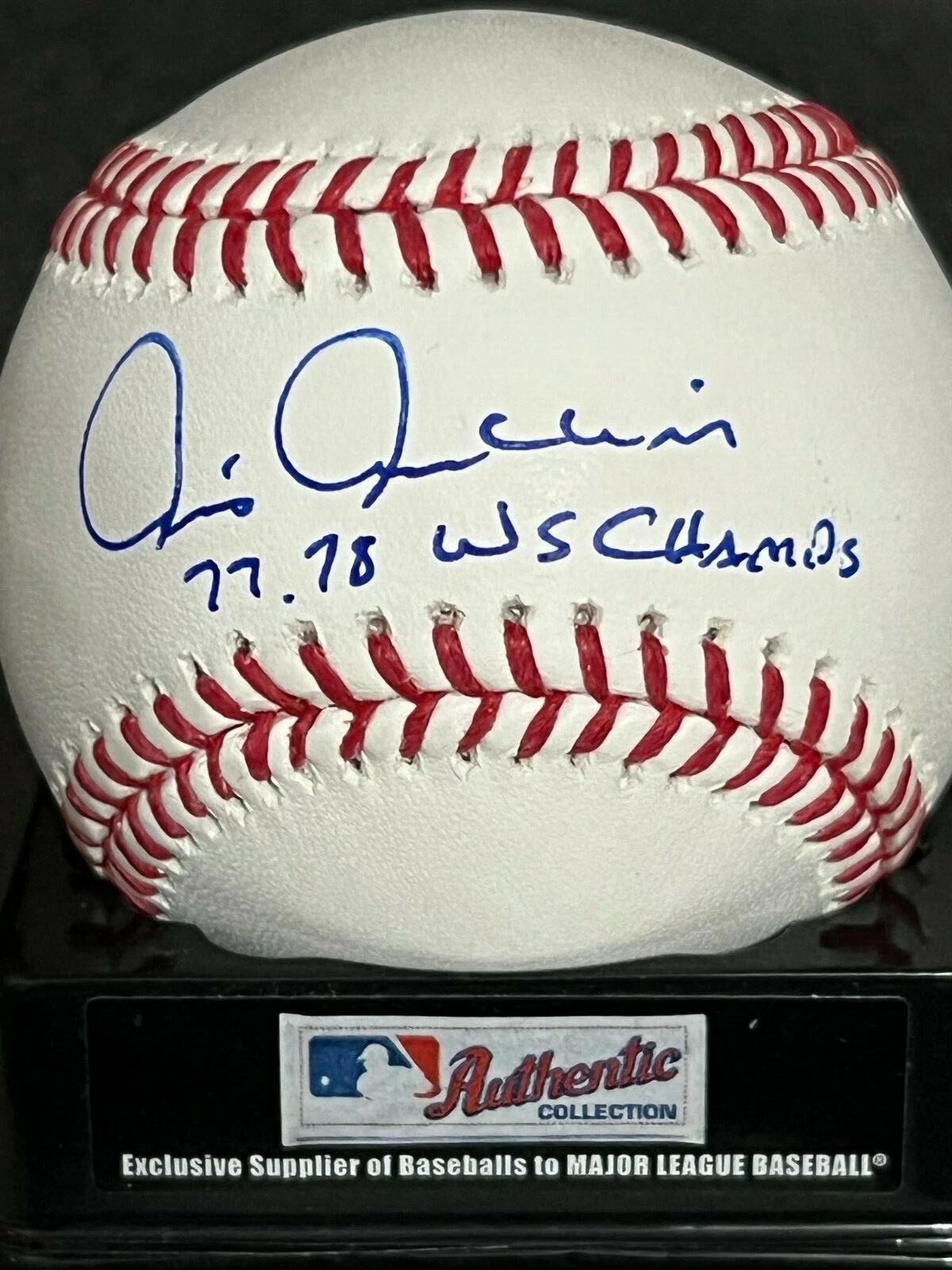 CHRIS CHAMBLISS  NEW YORK YANKEES 1977-78 WS CHAMPS  SIGNED OML BASEBALL