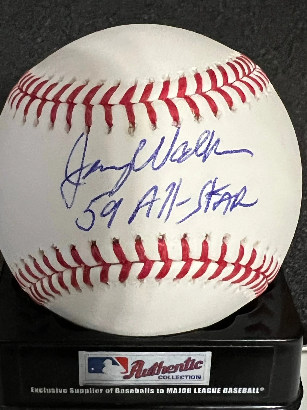 JERRY WALKER  BALTIMORE ORIOLES 1959 ALL STAR  SIGNED OML BASEBALL