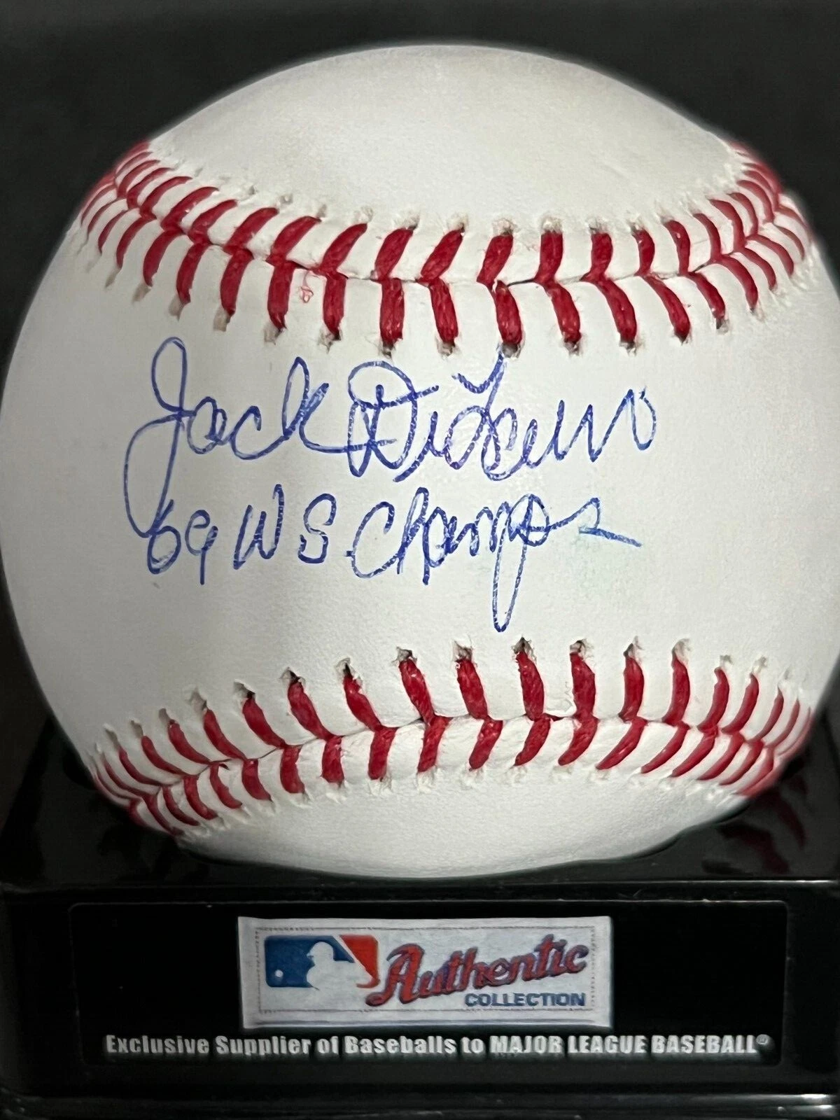 JACK DILAURO  NEW YORK METS  1969 WS CHAMPS OML BASEBALL