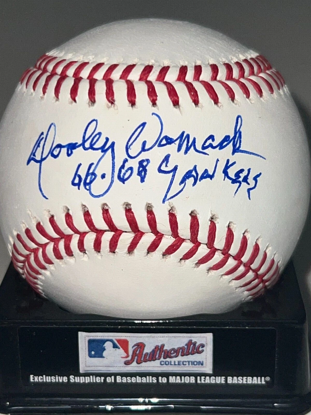 DOOLEY WOMACK  NEW YORK YANKEES  NEW YORK YANKEES 1966-68  SIGNED OML BALL