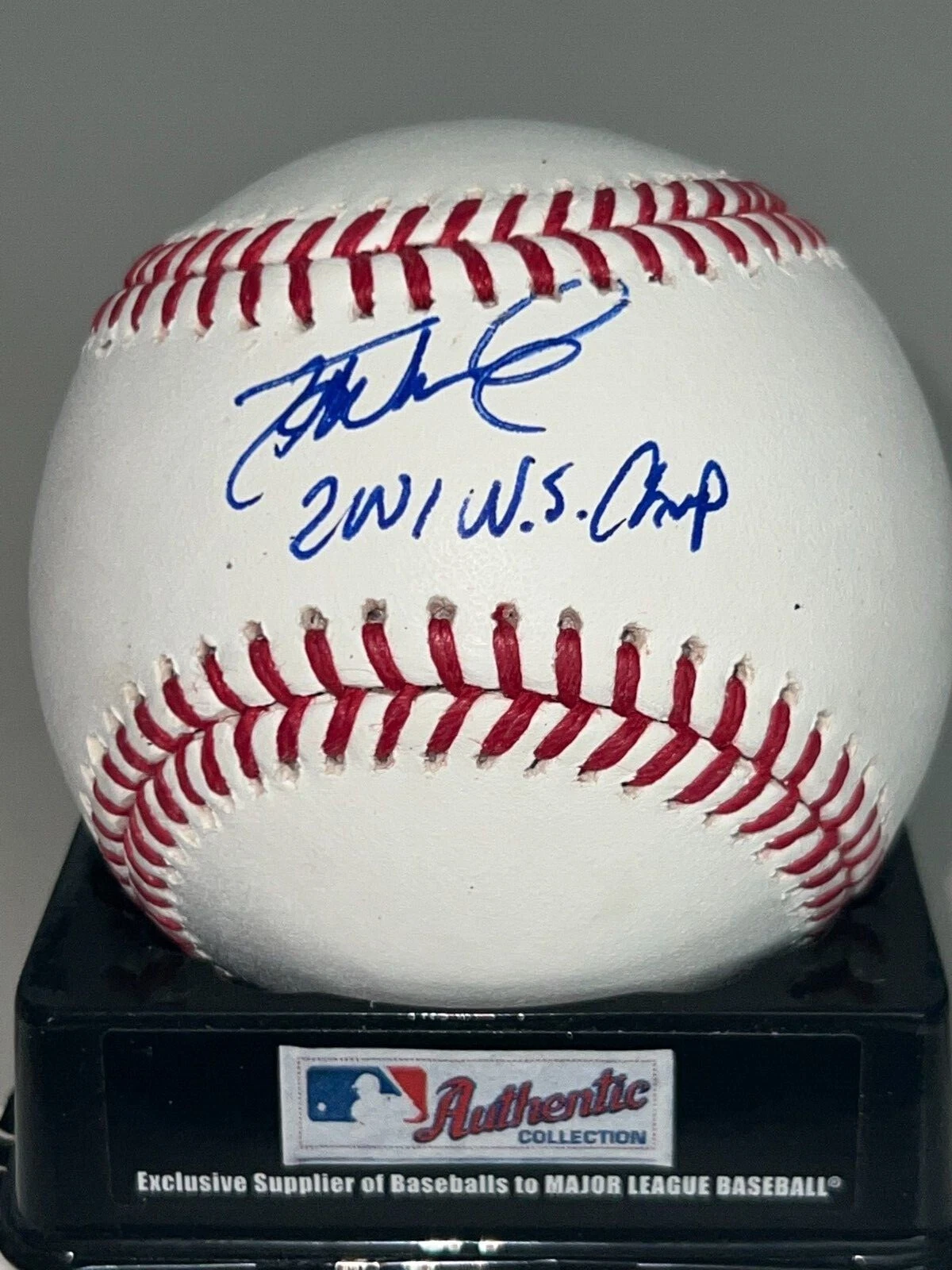 TONY WOMACK  ARIZONA DIAMONDBACKS  2001 WS CHAMPS  SIGNED OML BASEBALL
