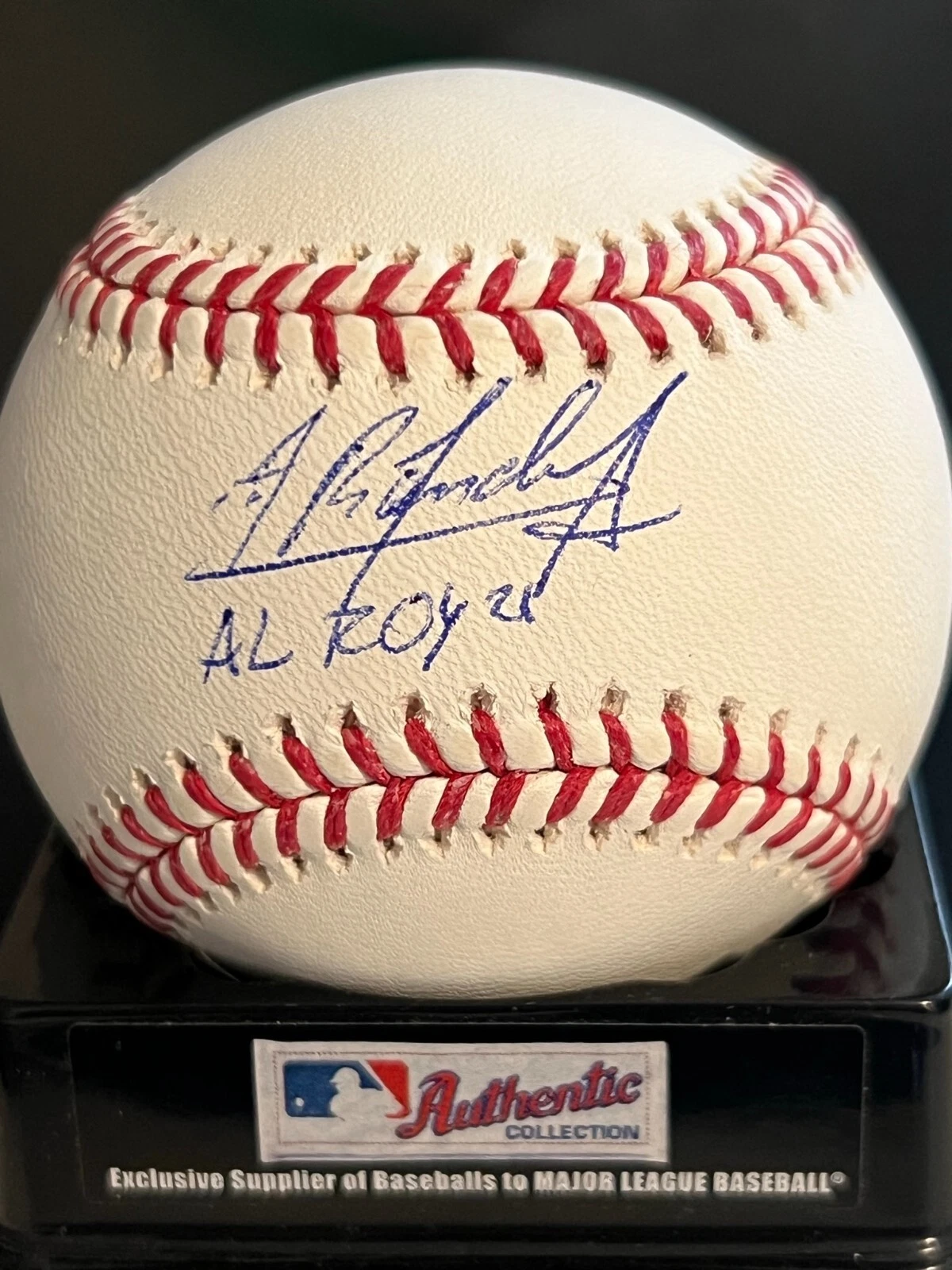 RANDY AROZARENA TAMPA RAYS AL ROY 2021 BECKETT AUTHENTICATED SIGNED OML BASEBALL