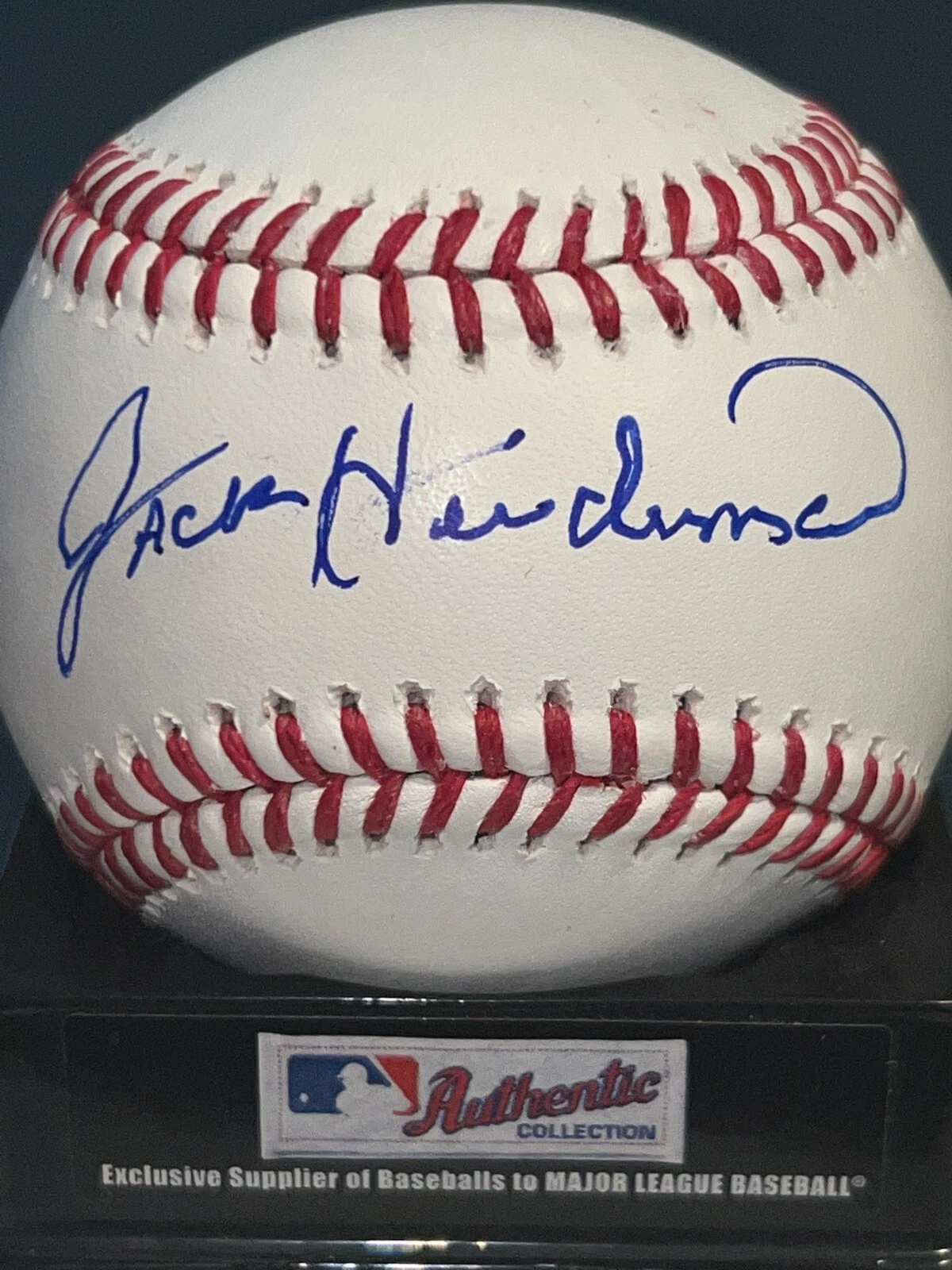 JACK HEIDEMANN  CLEVELAND INDIANS   SIGNED OFFICIAL MAJOR LEAGUE BASEBALL