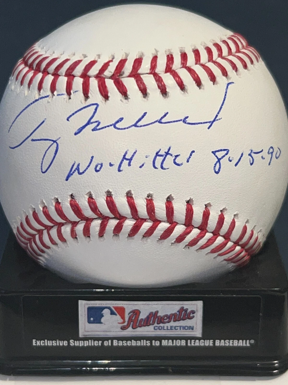 TERRY MULHOLLAND  PHILADELPHIA PHILLIES  NO-HITTER 8-15-90  SIGNED OML BASEBALL