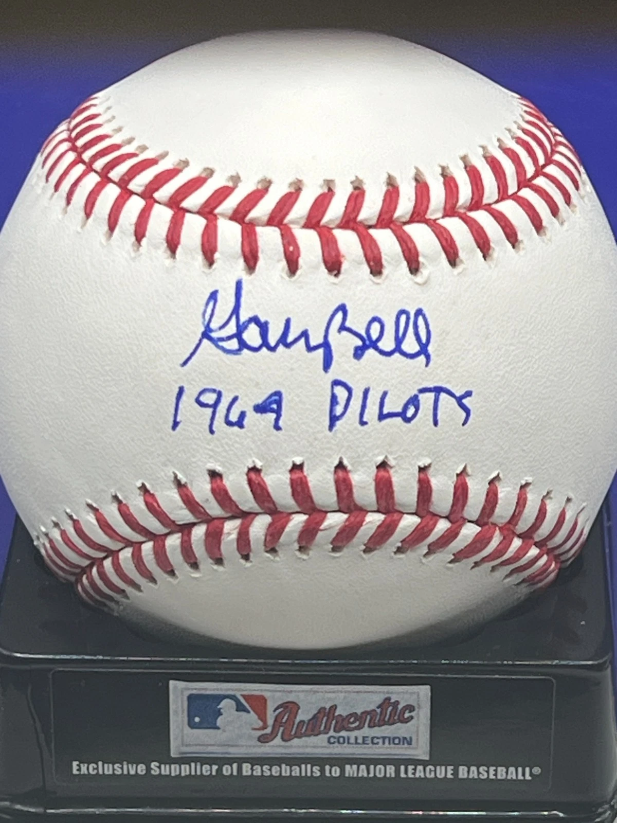 GARY BELL  SEATTLE PILOTS 1969  SIGNED OML BASEBALL