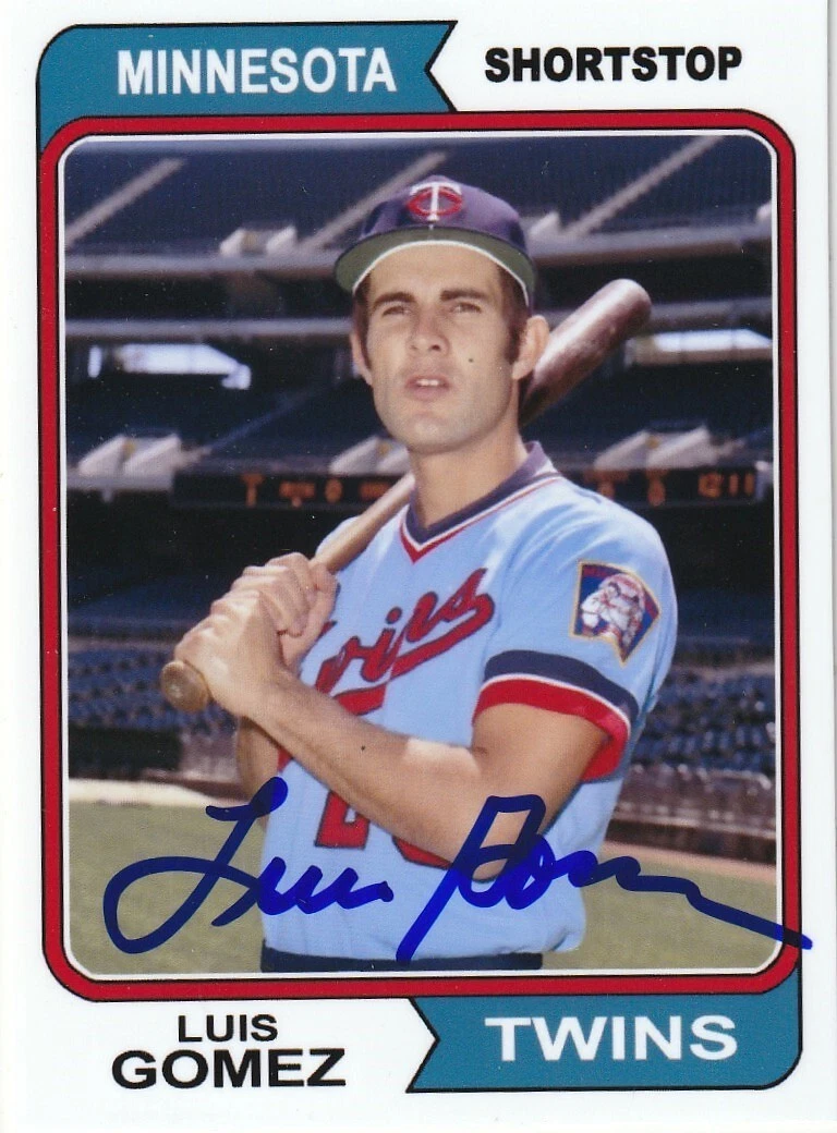 LEO GOMEZ  MINNESOTA TWINS  SIGNED 1974 STYLE CUSTOM CARD
