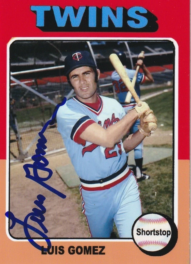 LEO GOMEZ  MINNESOTA TWINS  SIGNED 1975 STYLE CUSTOM CARD