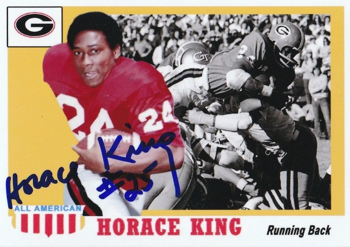 HORACE KING GEORGIA BULLDOGS  SIGNED ALL AMERICAN STYLE CUSTOM CARD