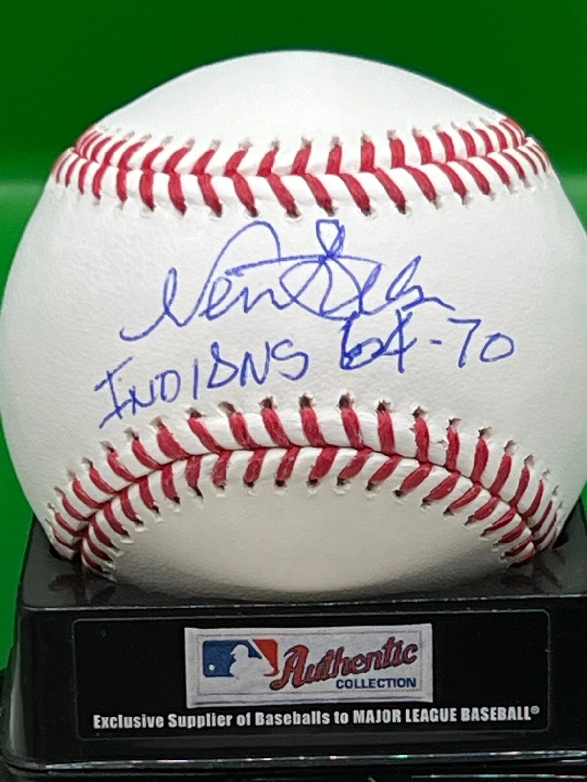 VERN FULLER  CLEVELAND INDIANS  1964-70   SIGNED OML BASEBALL
