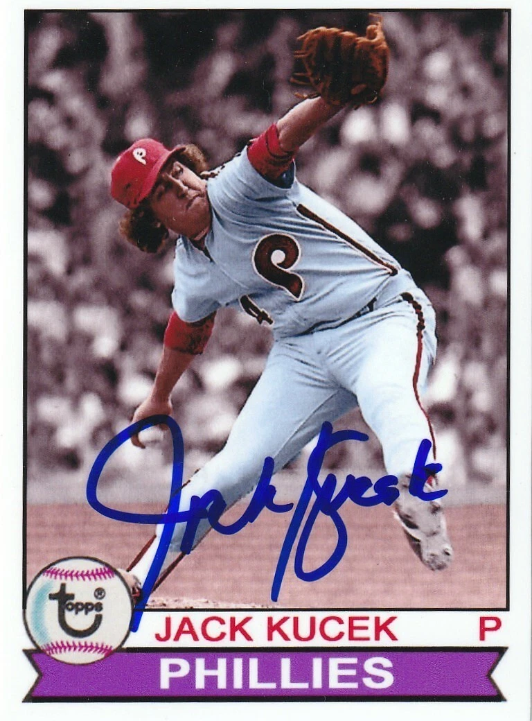 JACK KUCEK  PHILADELPHIA PHILLIES SIGNED 1979 STYLE CUSTOM CARD