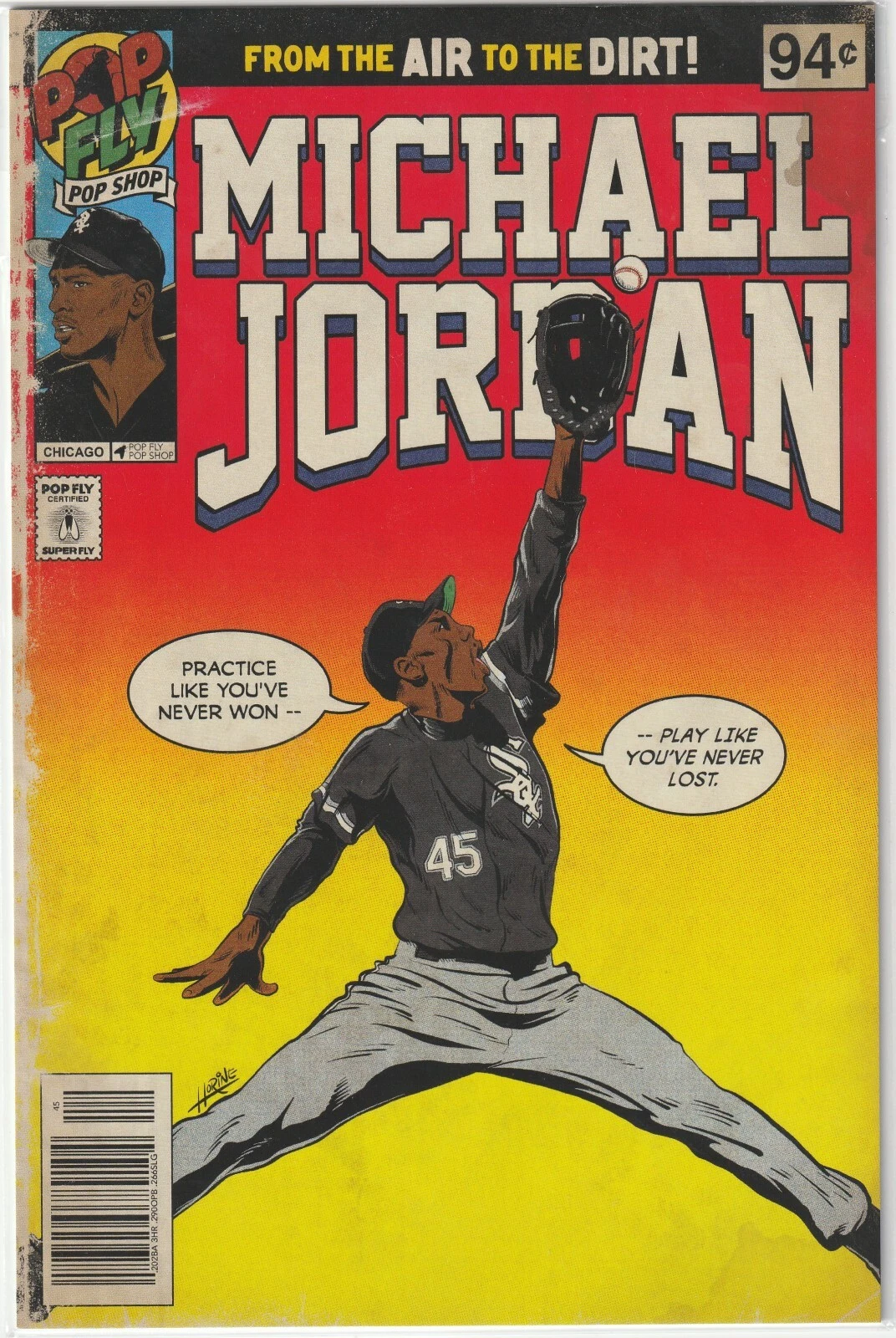 MICHAEL JORDAN CHICAGO WHITE SOX  AIR JORDAN  #114 POP FLY ART #228/992