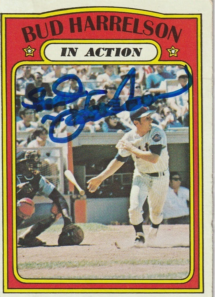 BUD HARRELSON  NEW YORK METS SIGNED 1972 TOPPS CARD #54