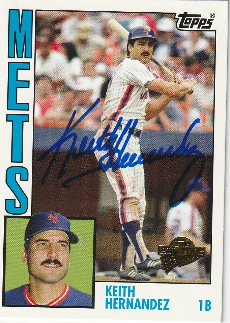 KEITH HERNANDEZ  NEW YORK METS  SIGNED 2005 TOPPS FAN FAVORITES CARD #99