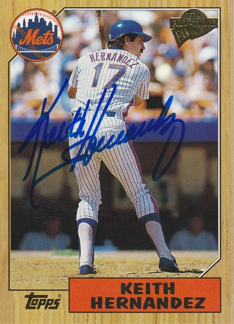 KEITH HERNANDEZ  NEW YORK METS  SIGNED 2003 TOPPS FAN FAVORITES CARD #99
