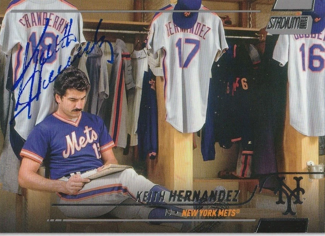 KEITH HERNANDEZ  NEW YORK METS  SIGNED 2022 TOPPS STADIUM CLUB CARD #220