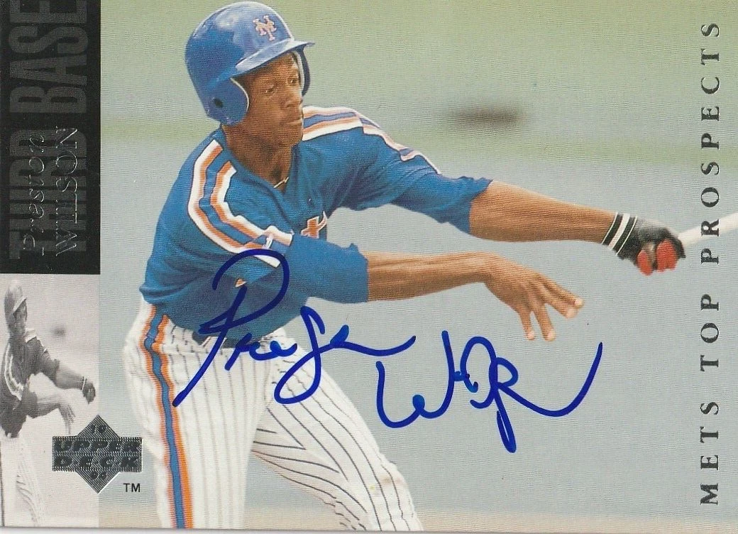 PRESTON WILSON  NEW YORK METS  SIGNED 1994 UPPER DECK MINOR LEAGUE #219