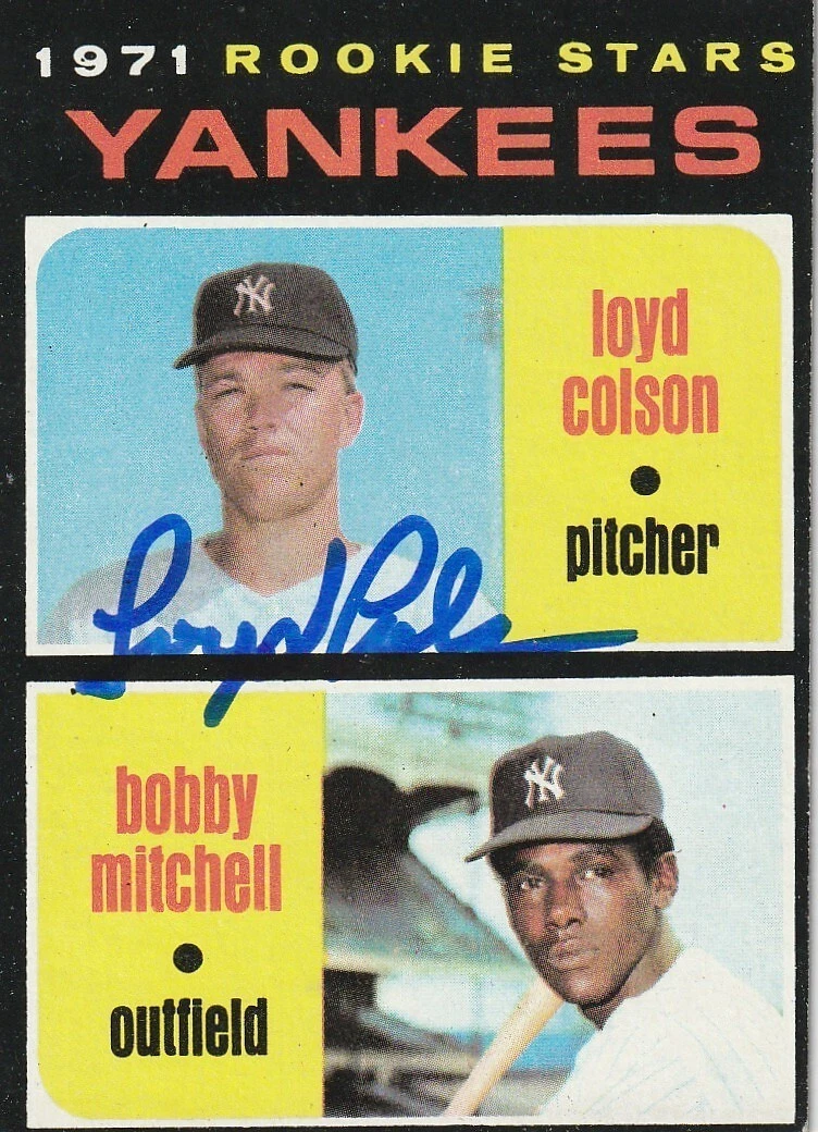 LOYD COLSON NEW YORK YANKEES 1971 TOPPS CARD #111
