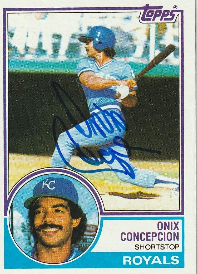 ONIX CONCEPCION  KANSAS CITY ROYALS  1983 TOPPS CARD #52
