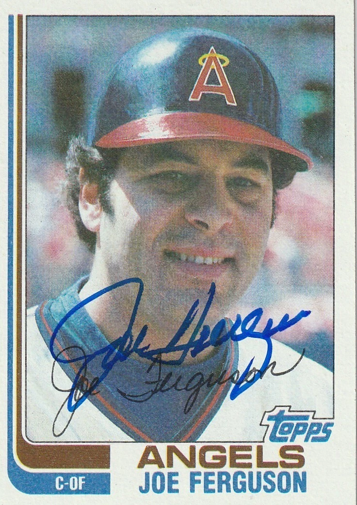 JOE FERGUSON CALIFORNIA ANGELS  SIGNED 1982 TOPPS CARD #514