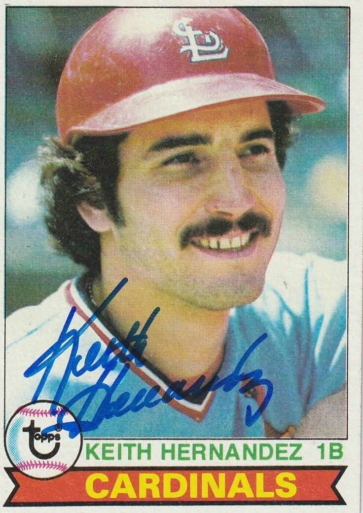 KEITH HERNANDEZ  ST. LOUIS CARDINALS  SIGNED 2004 TOPPS FAN FAVORITES CARD #33