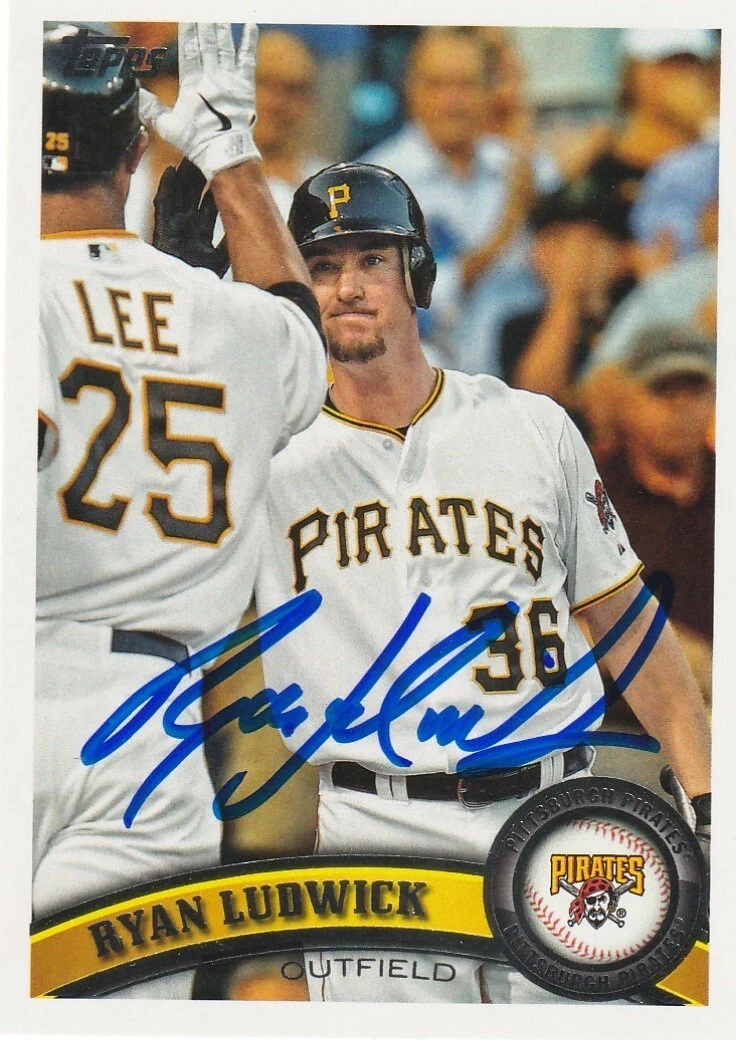 RYAN LUDWICK PITTSBURGH PIRATES  SIGNED 2011 TOPPS TRADED CARD #US106