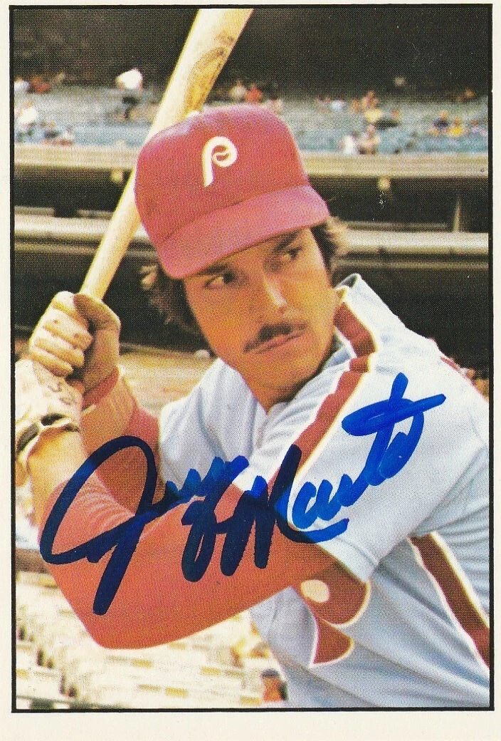 JERRY MARTIN PHILADELPHIA PHILLIES  SIGNED 1975 SSPC CARD #475