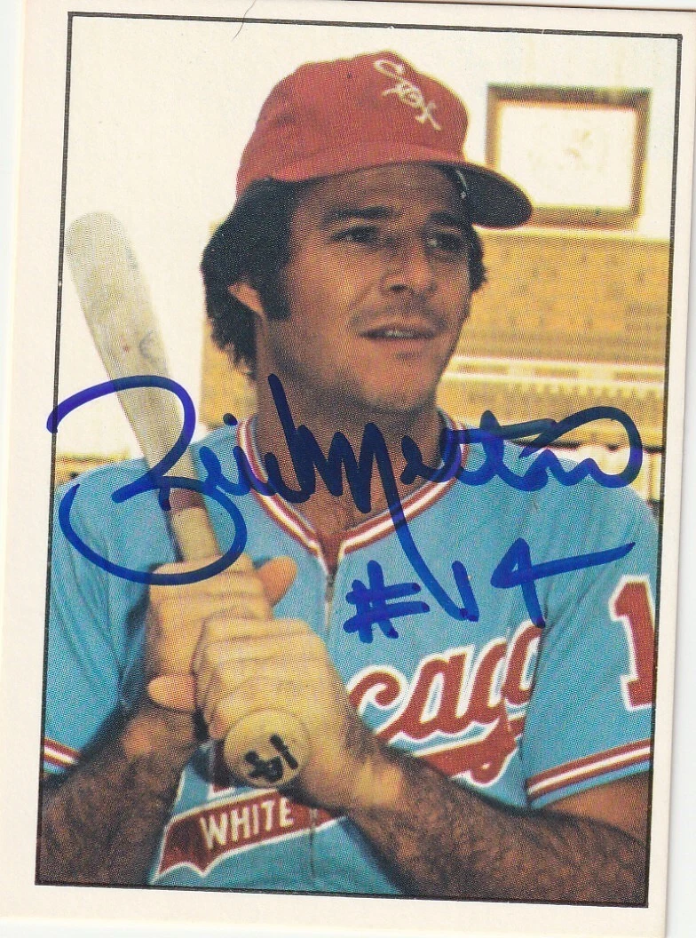 BILL MELTON CHICAGO WHITE SOX  SIGNED 1975 SSPC CARD #155