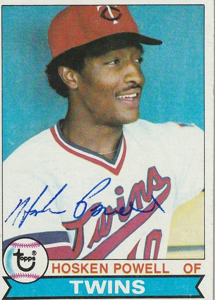 HOSKEN POWELL MINNESOTA TWINS  SIGNED 1979 TOPPS CARD #656