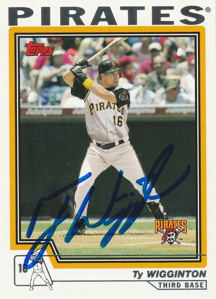 TY WIGGINTON PITTSBURGH PIRATES 2004 TOPPS TRADED CARD #T41 SIGNED