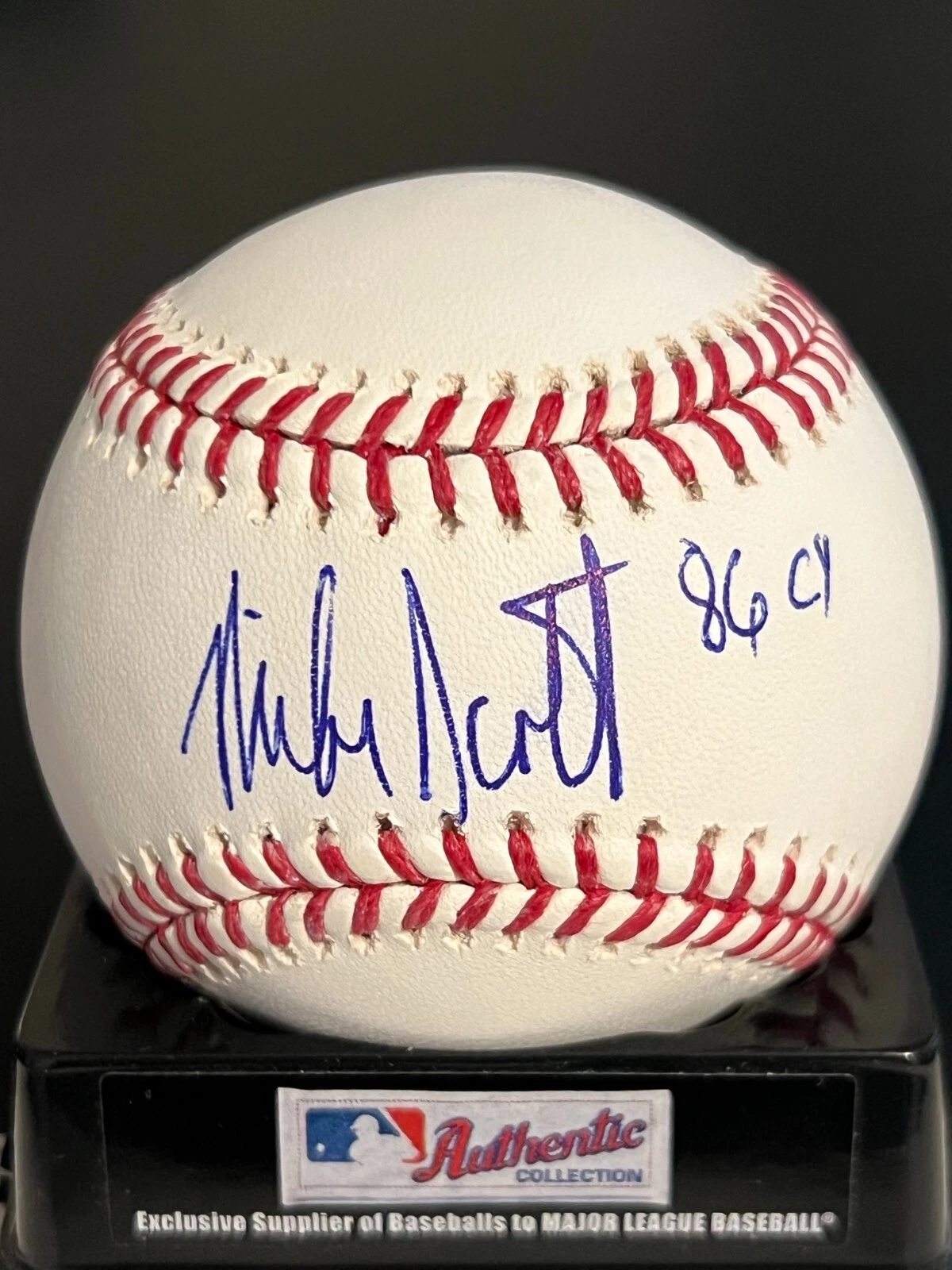 MIKE SCOTT  HOUSTON ASTROS   1986 CY YOUNG  OML BASEBALL