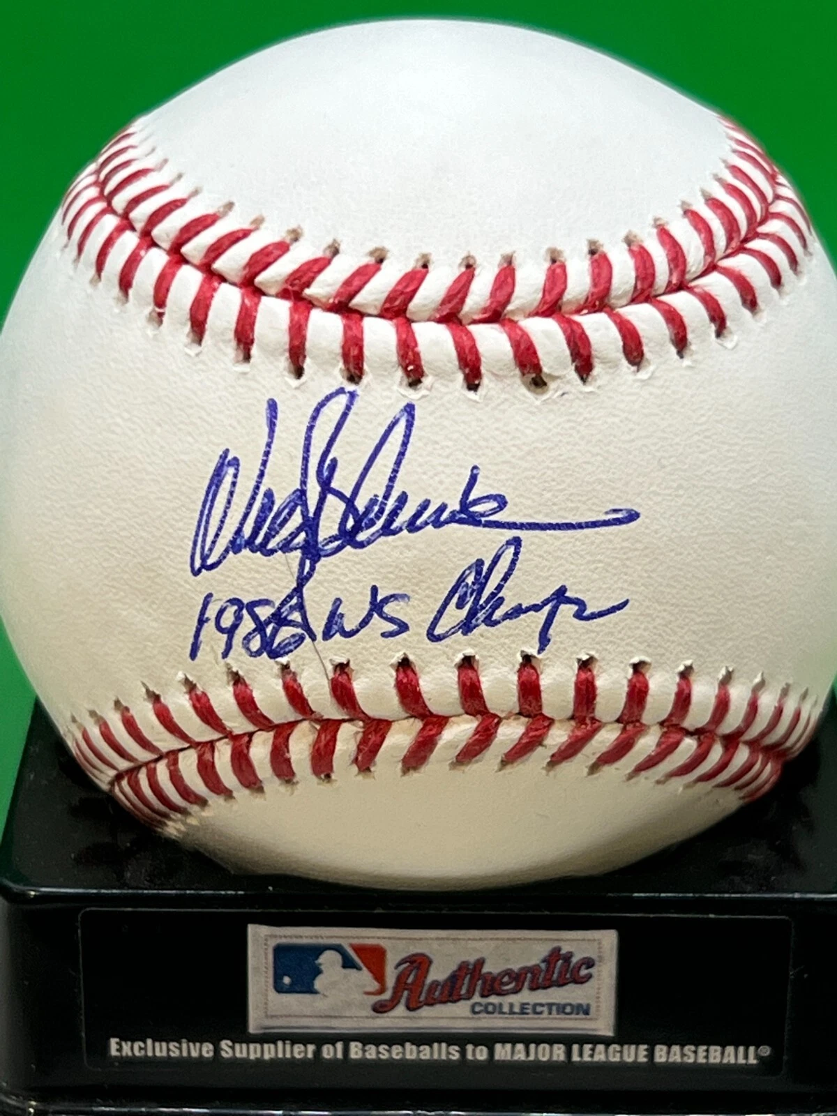 WALLY BACKMAN  NEW YORK METS 1986 WS CHAMPS  SIGNED OML BASEBALL